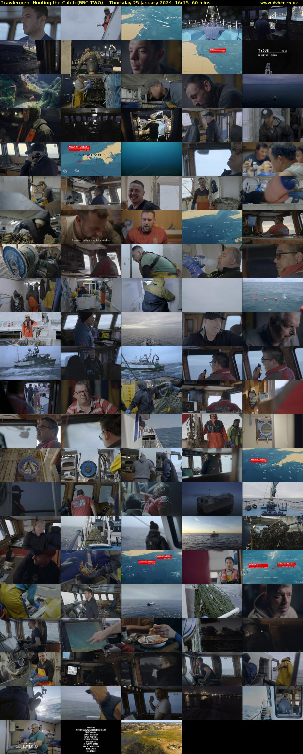 Trawlermen: Hunting the Catch (BBC TWO) Thursday 25 January 2024 16:15 - 17:15