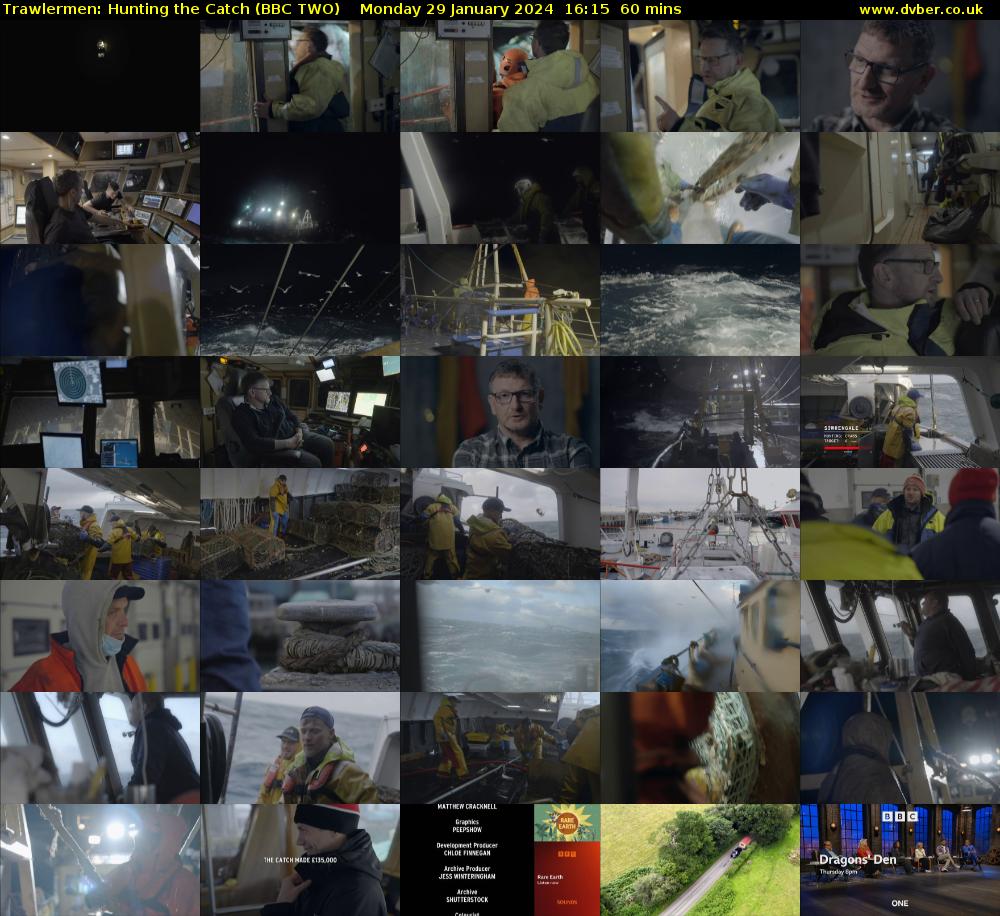 Trawlermen: Hunting the Catch (BBC TWO) Monday 29 January 2024 16:15 - 17:15