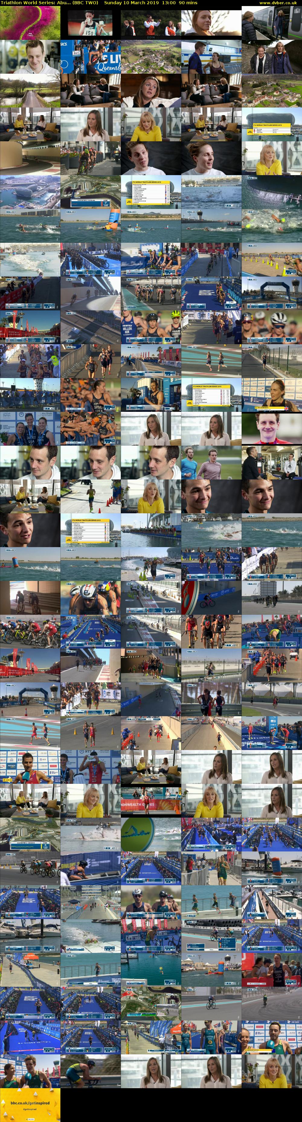 Triathlon World Series: Abu... (BBC TWO) Sunday 10 March 2019 13:00 - 14:30
