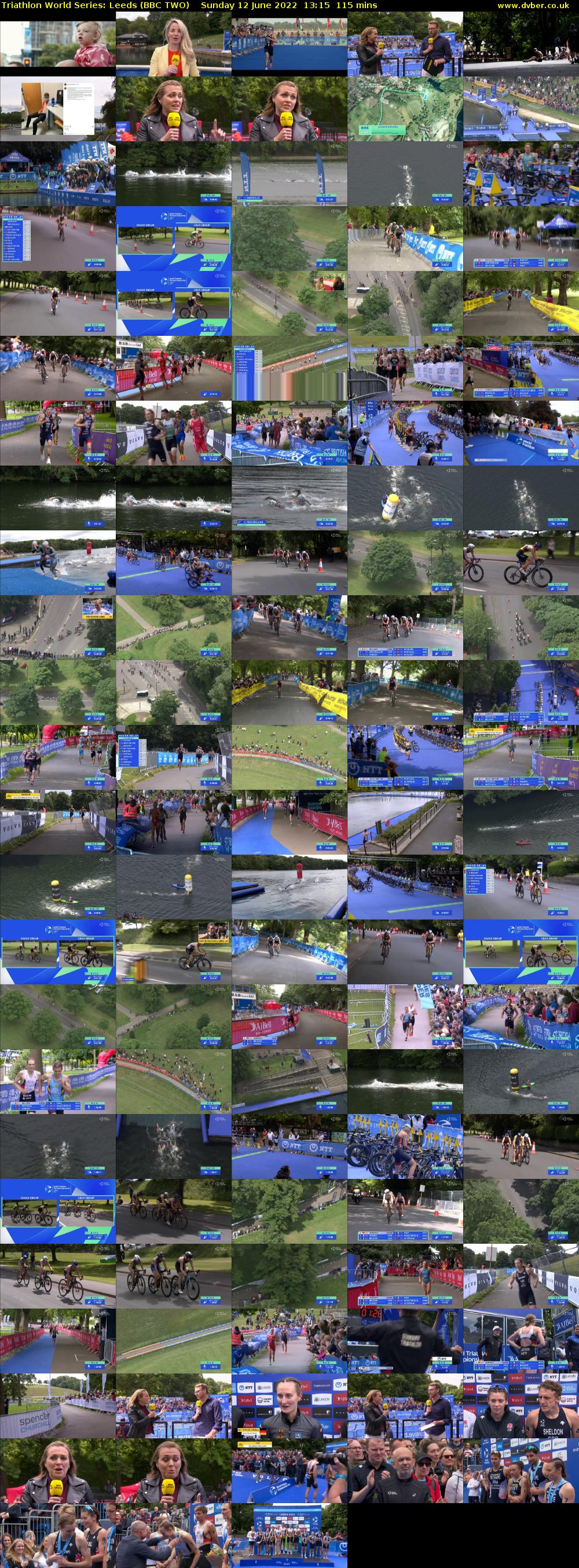 Triathlon World Series: Leeds (BBC TWO) Sunday 12 June 2022 13:15 - 15:10