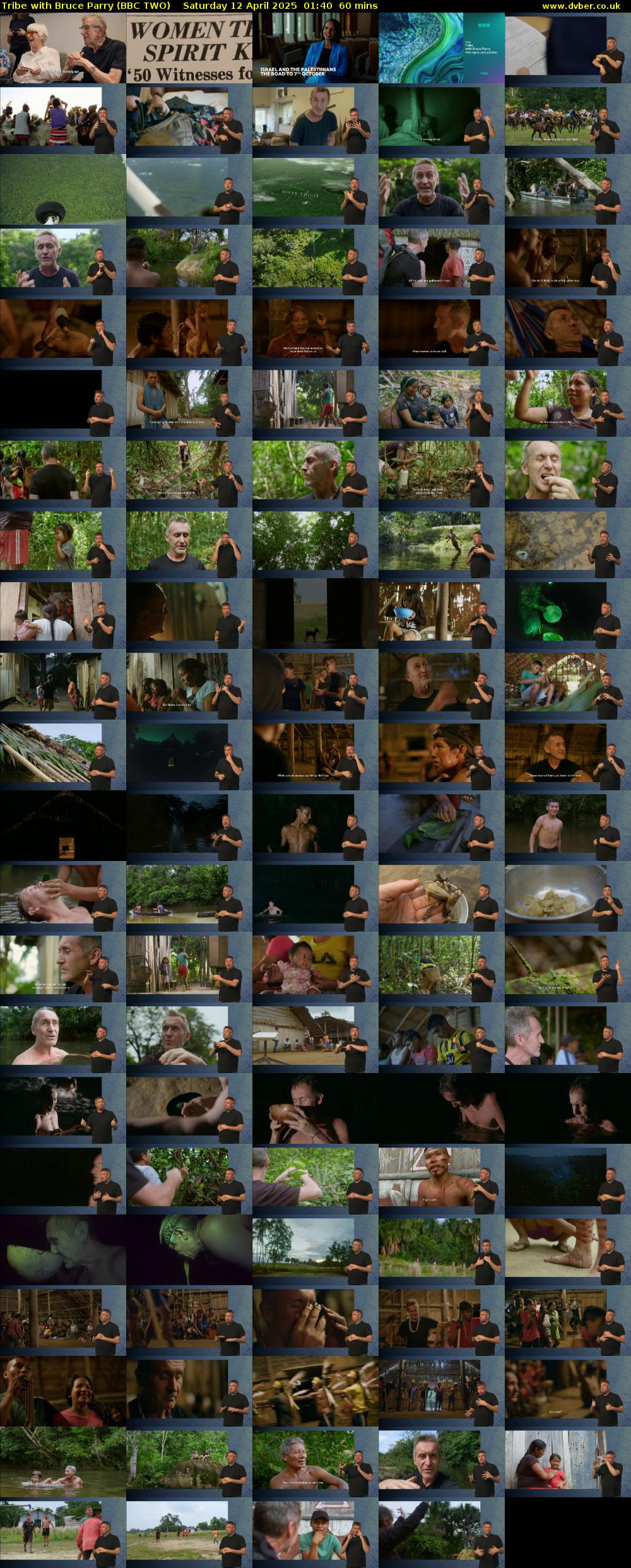 Tribe with Bruce Parry (BBC TWO) Saturday 12 April 2025 01:40 - 02:40