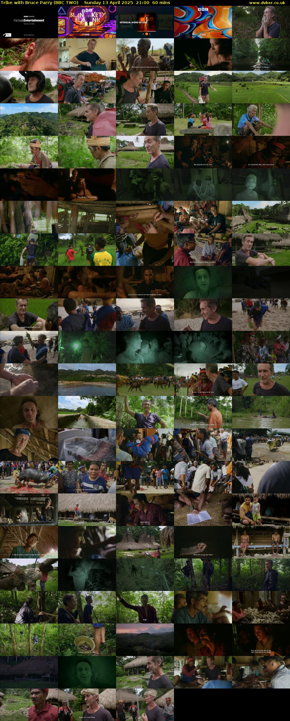 Tribe with Bruce Parry (BBC TWO) Sunday 13 April 2025 21:00 - 22:00