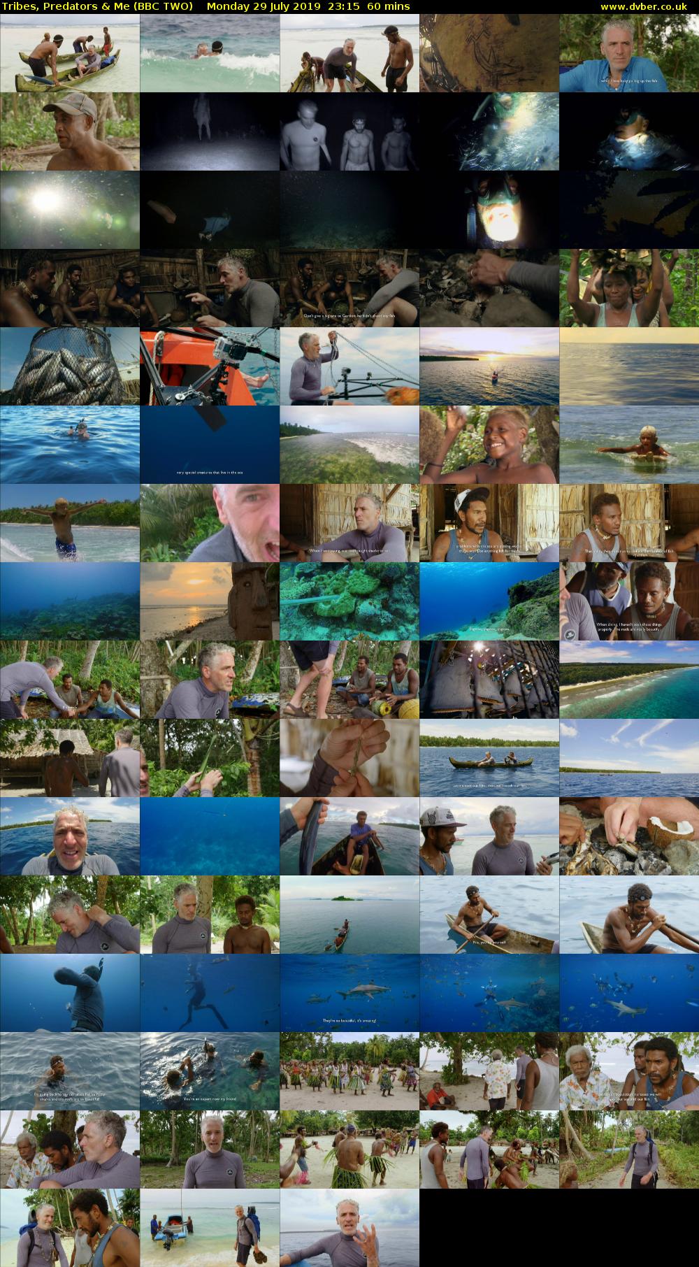 Tribes, Predators & Me (BBC TWO) Monday 29 July 2019 23:15 - 00:15