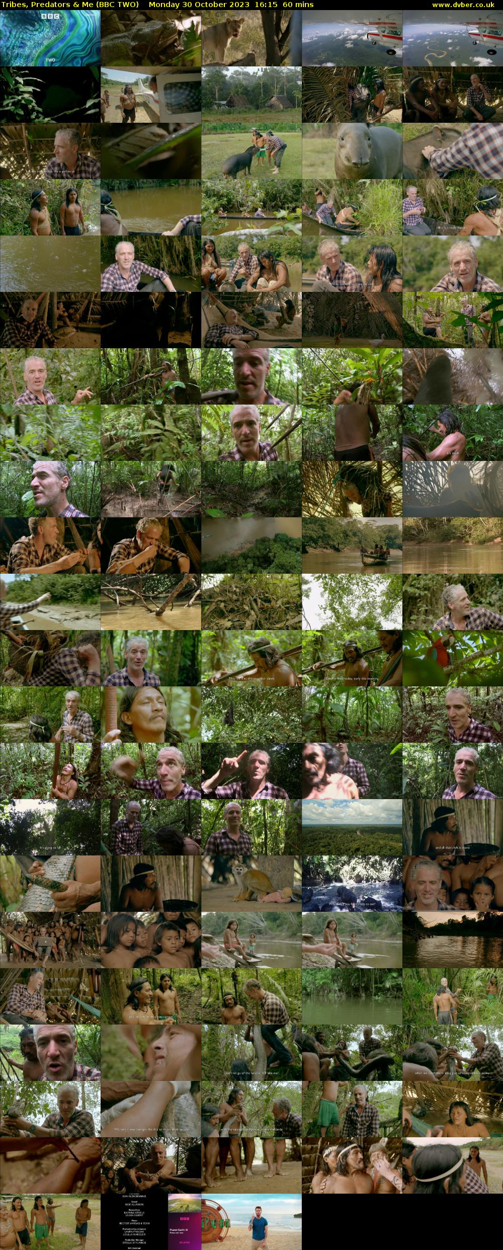 Tribes, Predators & Me (BBC TWO) Monday 30 October 2023 16:15 - 17:15