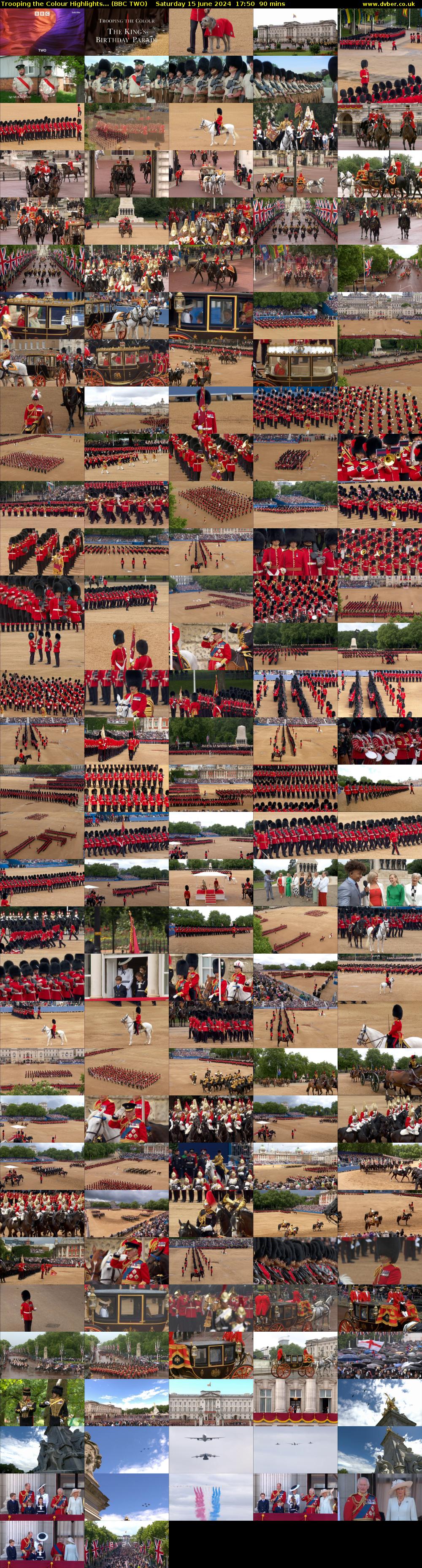 Trooping the Colour Highlights... (BBC TWO) Saturday 15 June 2024 17:50 - 19:20