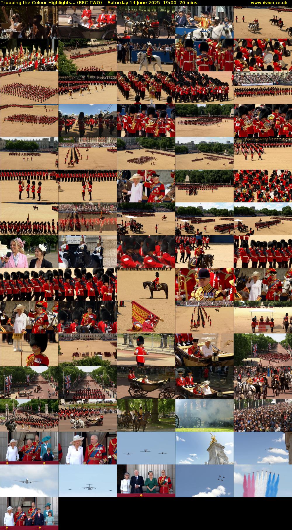 Trooping the Colour Highlights... (BBC TWO) Saturday 14 June 2025 19:00 - 20:10