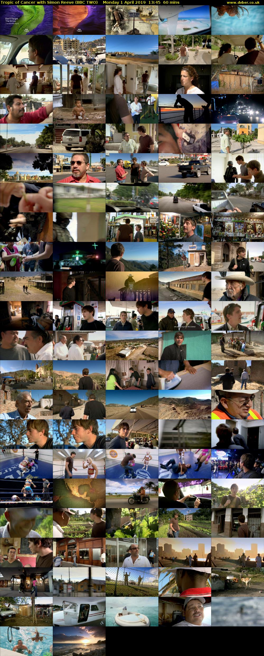 Tropic of Cancer with Simon Reeve (BBC TWO) Monday 1 April 2019 13:45 - 14:45