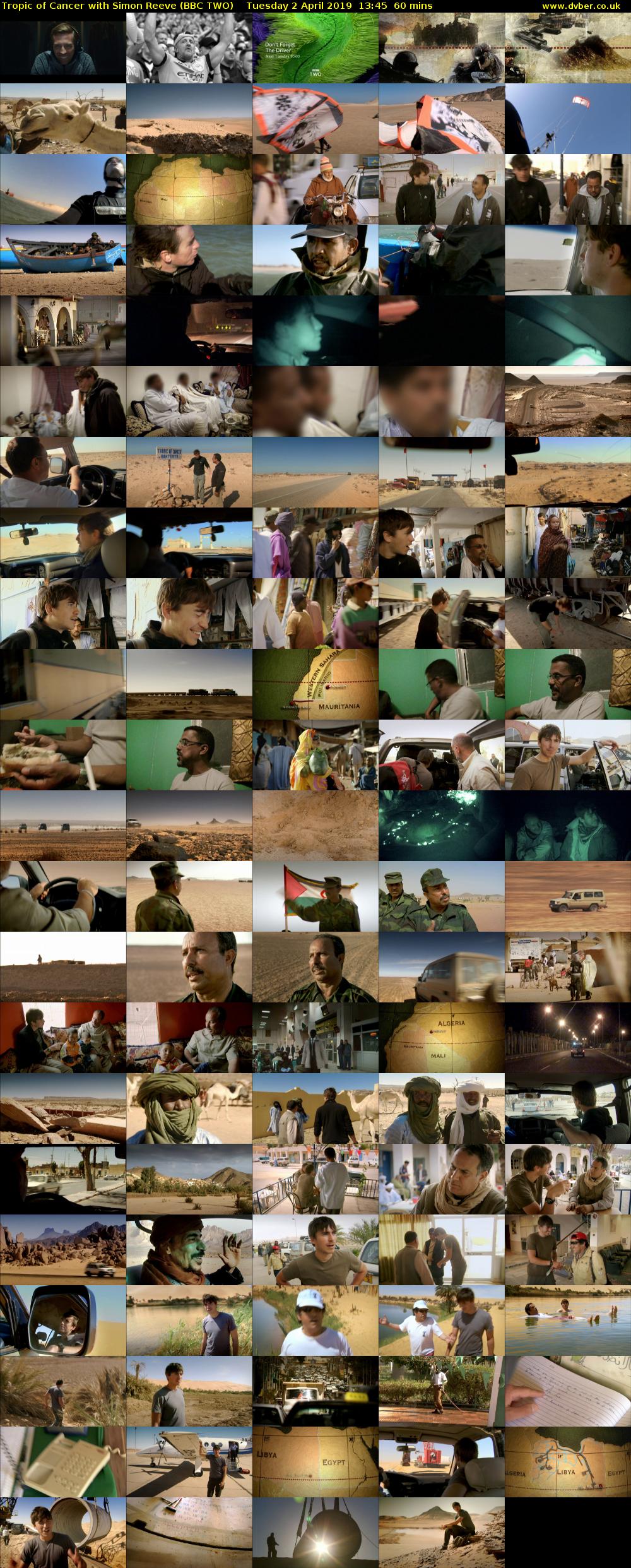 Tropic of Cancer with Simon Reeve (BBC TWO) Tuesday 2 April 2019 13:45 - 14:45