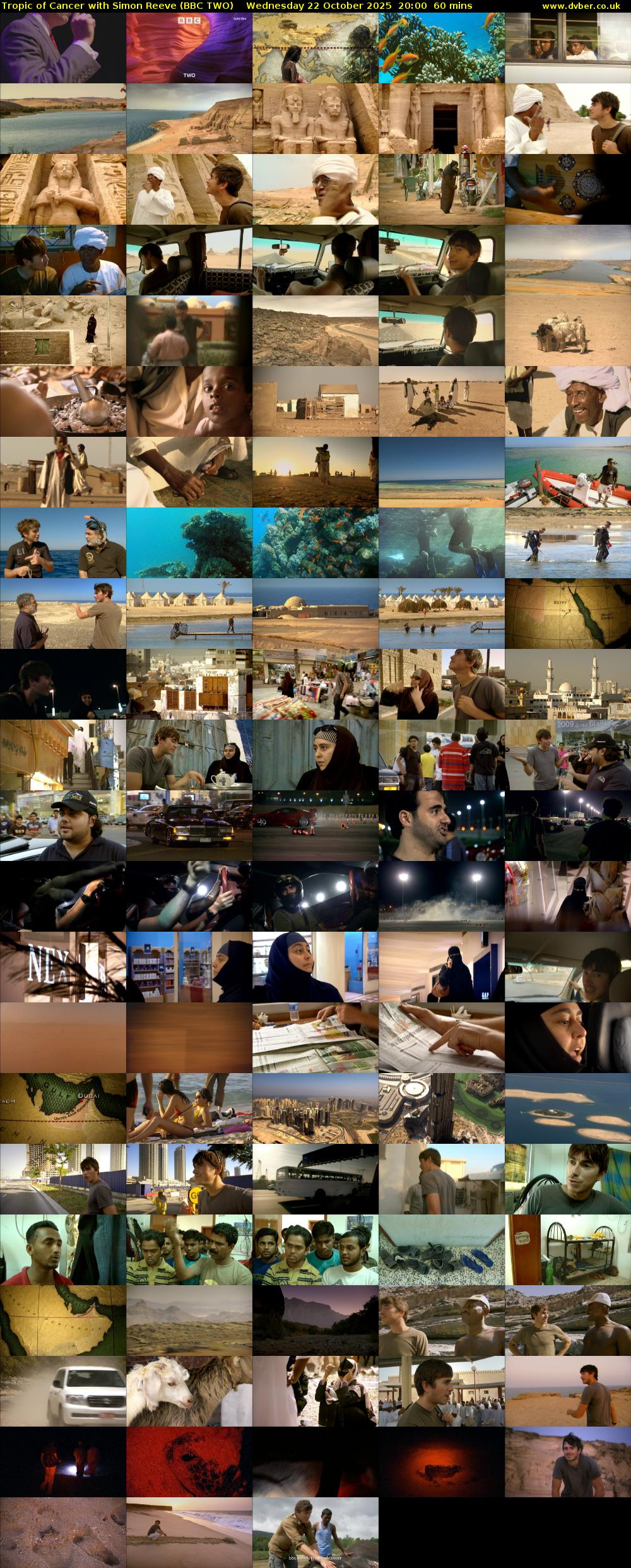 Tropic of Cancer with Simon Reeve (BBC TWO) Wednesday 22 October 2025 20:00 - 21:00