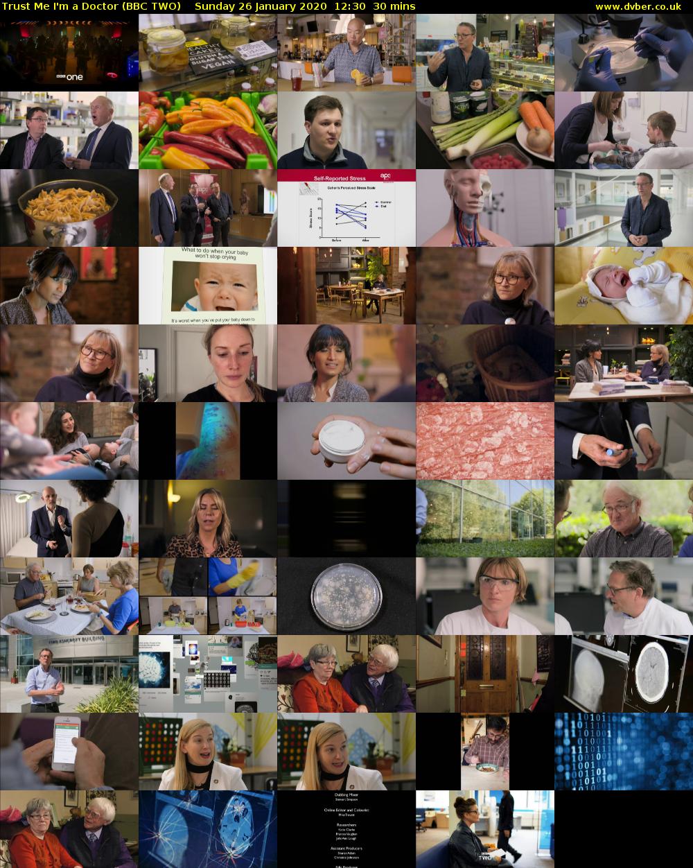 Trust Me I'm a Doctor (BBC TWO) Sunday 26 January 2020 12:30 - 13:00