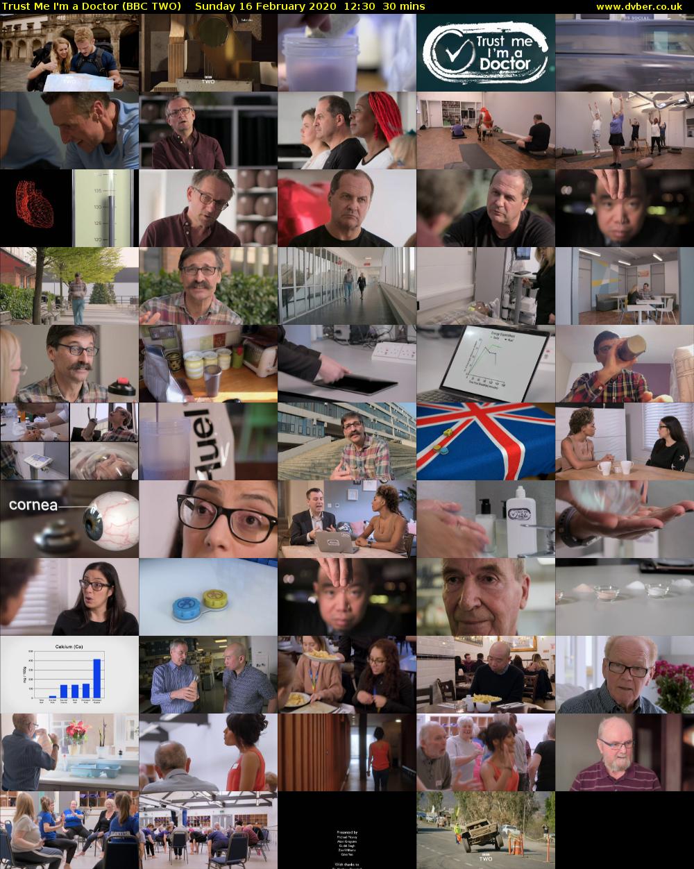 Trust Me I'm a Doctor (BBC TWO) Sunday 16 February 2020 12:30 - 13:00