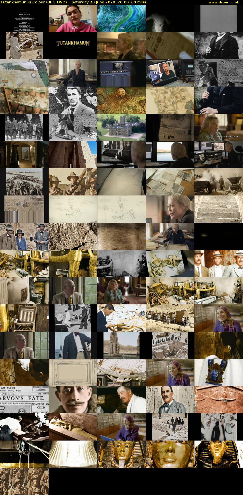 Tutankhamun in Colour (BBC TWO) Saturday 20 June 2020 20:00 - 21:00