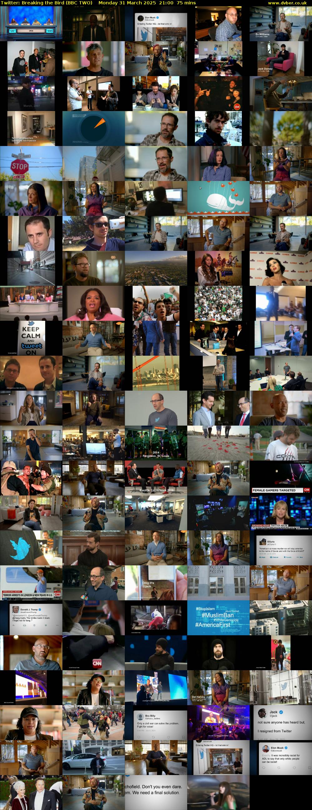 Twitter: Breaking the Bird (BBC TWO) Monday 31 March 2025 21:00 - 22:15