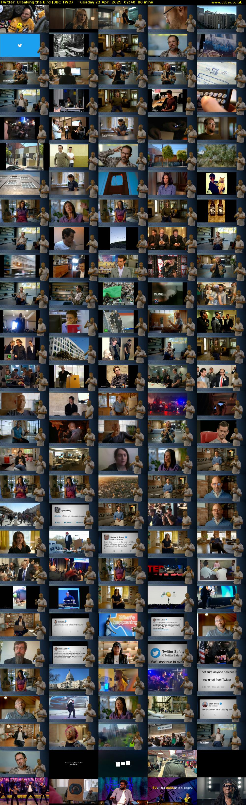 Twitter: Breaking the Bird (BBC TWO) Tuesday 22 April 2025 02:40 - 04:00