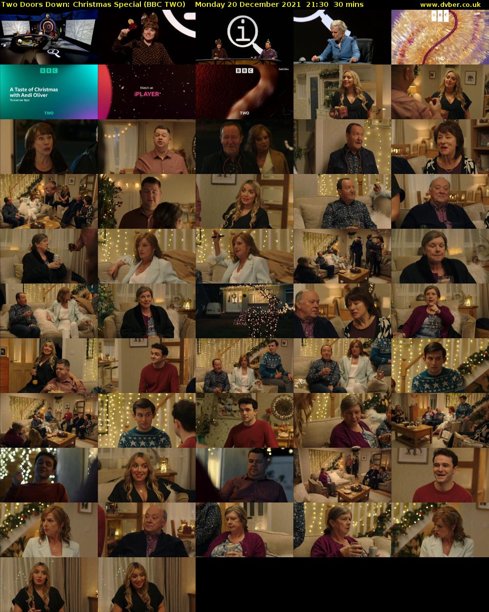 Two Doors Down: Christmas Special (BBC TWO) Monday 20 December 2021 21:30 - 22:00