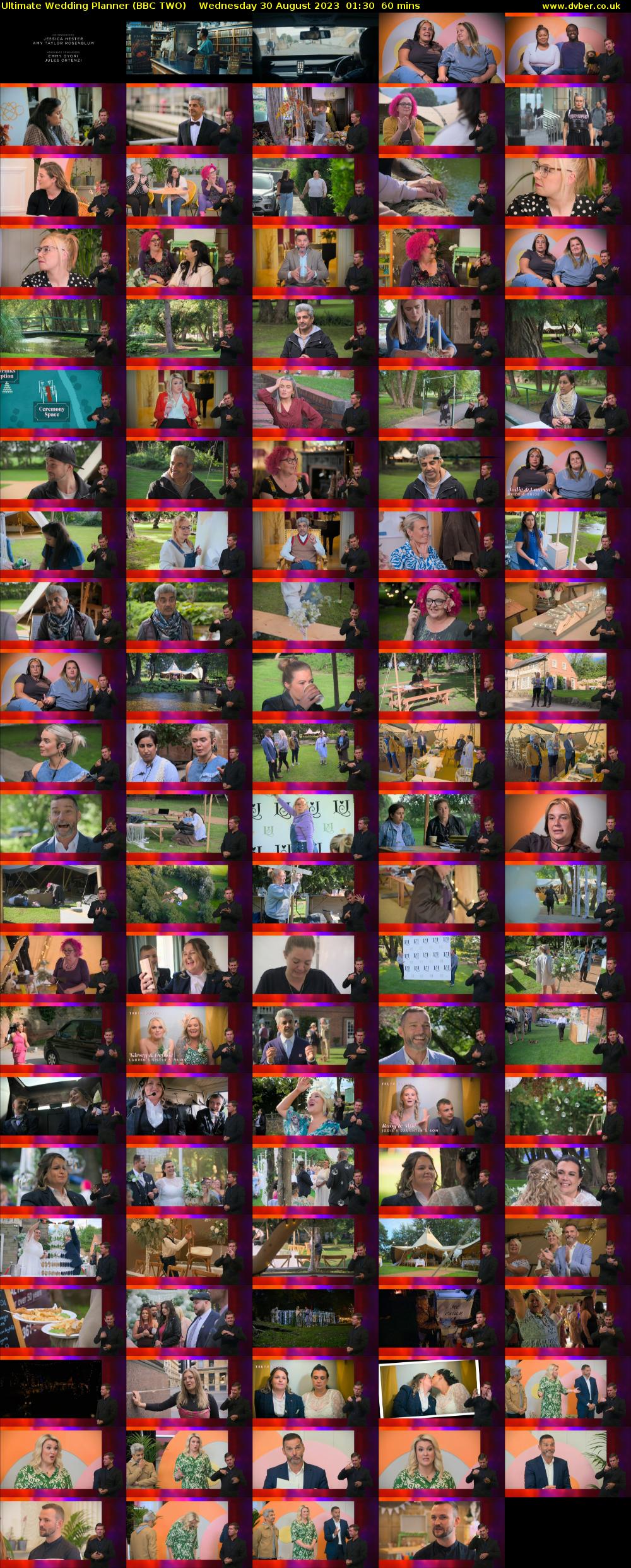 Ultimate Wedding Planner (BBC TWO) Wednesday 30 August 2023 01:30 - 02:30