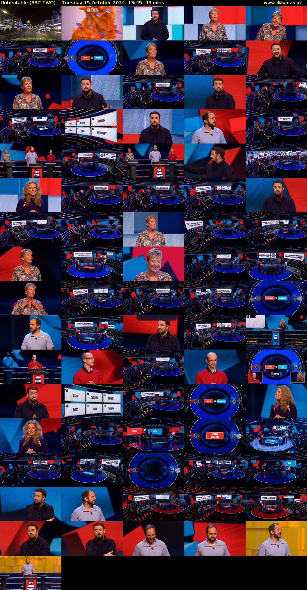 Unbeatable (BBC TWO) Tuesday 15 October 2024 13:45 - 14:30