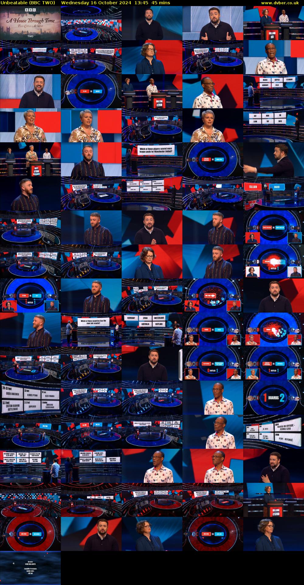 Unbeatable (BBC TWO) Wednesday 16 October 2024 13:45 - 14:30