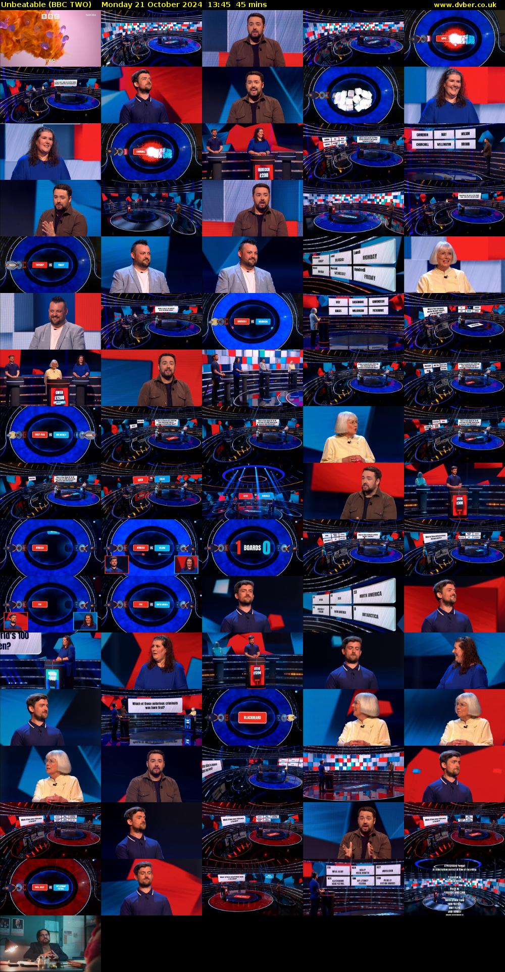 Unbeatable (BBC TWO) Monday 21 October 2024 13:45 - 14:30