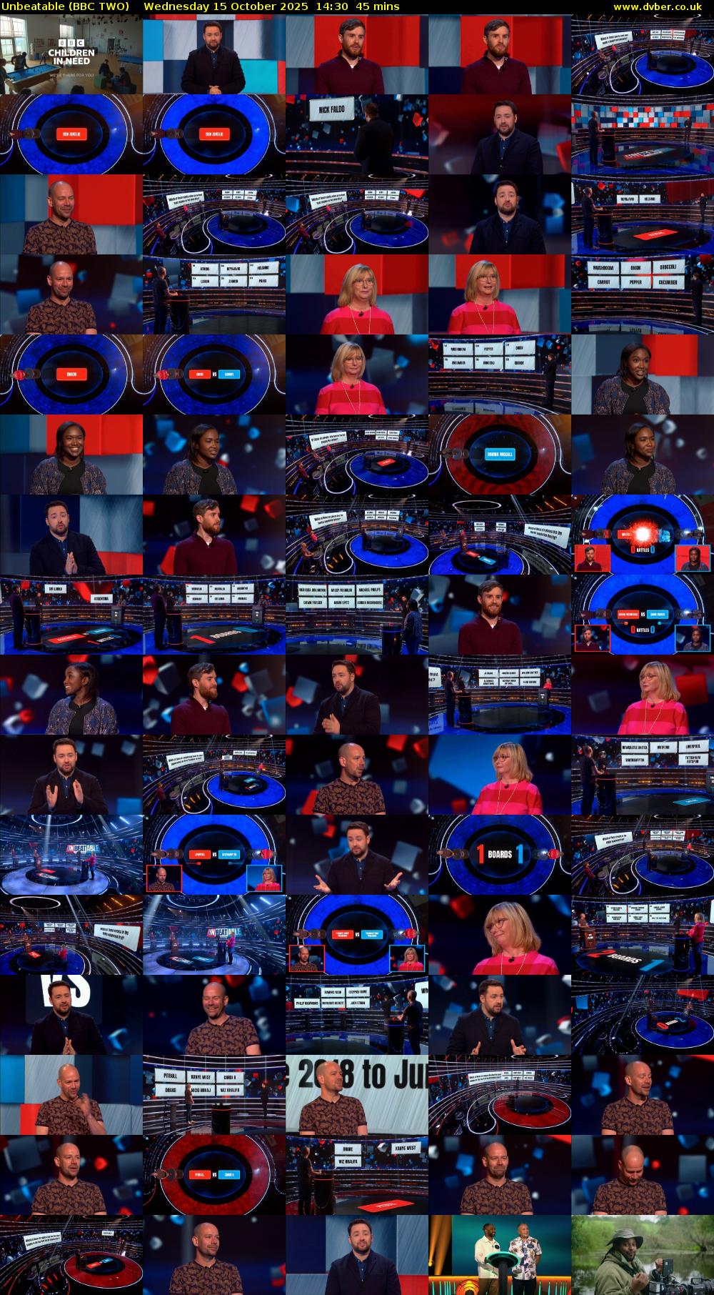 Unbeatable (BBC TWO) Wednesday 15 October 2025 14:30 - 15:15