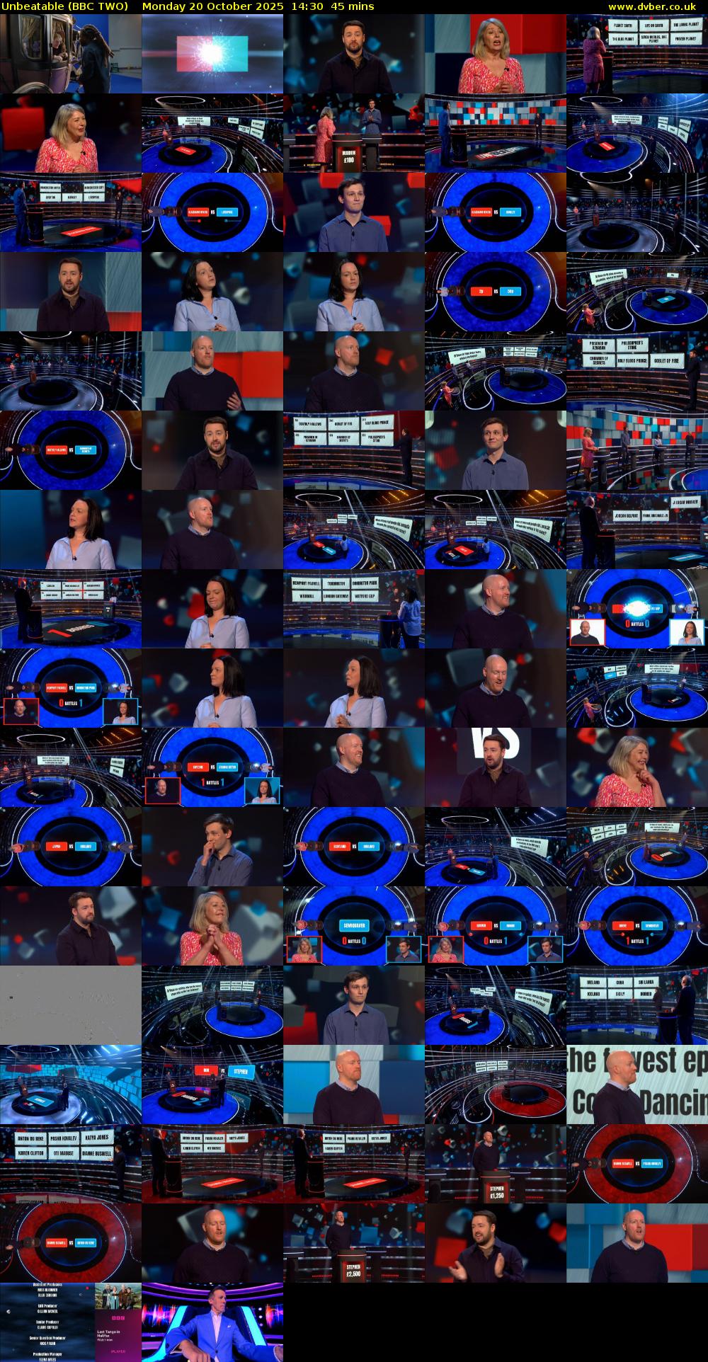 Unbeatable (BBC TWO) Monday 20 October 2025 14:30 - 15:15