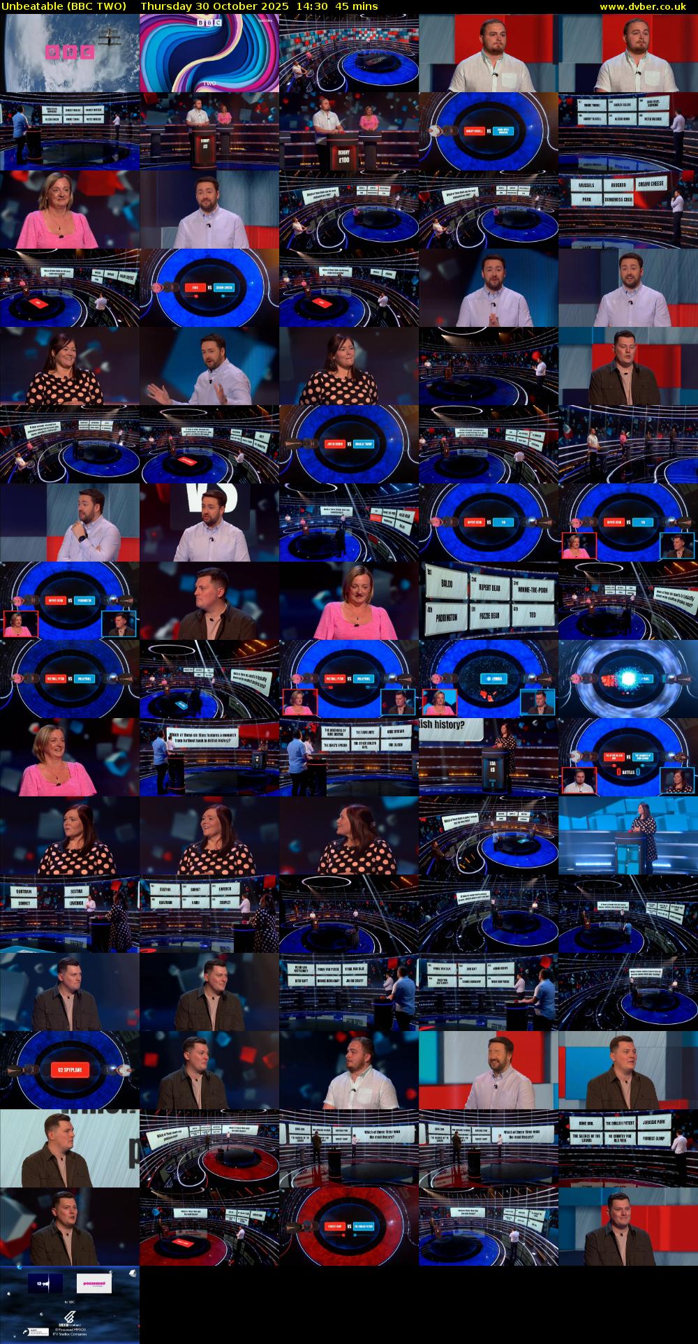 Unbeatable (BBC TWO) Thursday 30 October 2025 14:30 - 15:15