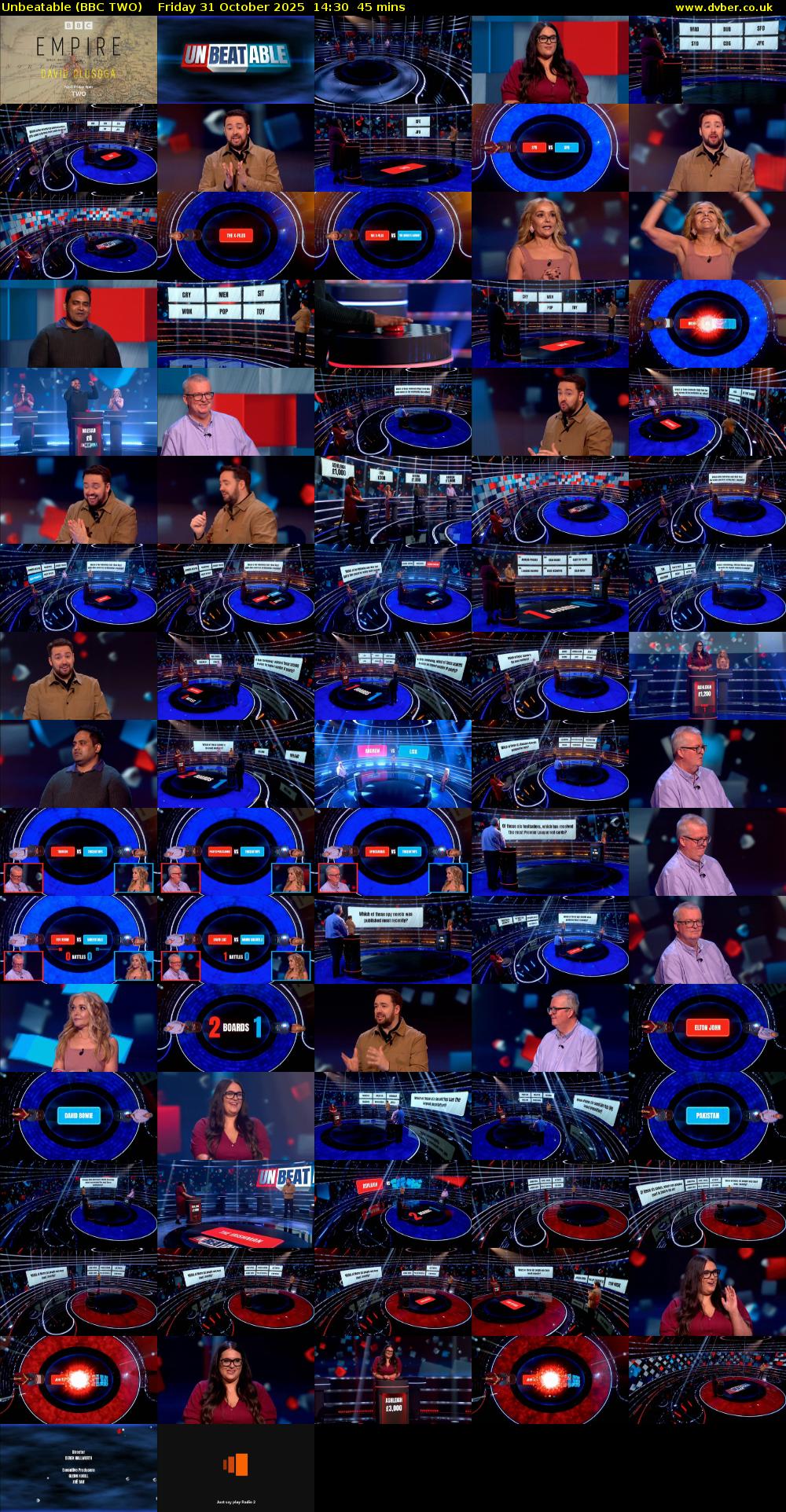 Unbeatable (BBC TWO) Friday 31 October 2025 14:30 - 15:15