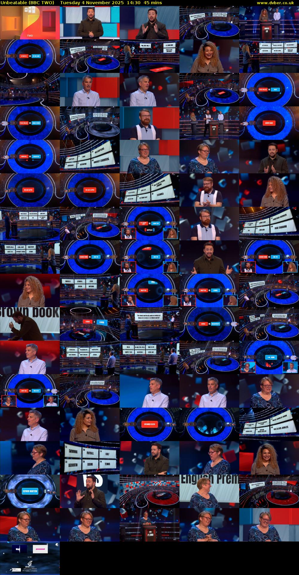 Unbeatable (BBC TWO) Tuesday 4 November 2025 14:30 - 15:15