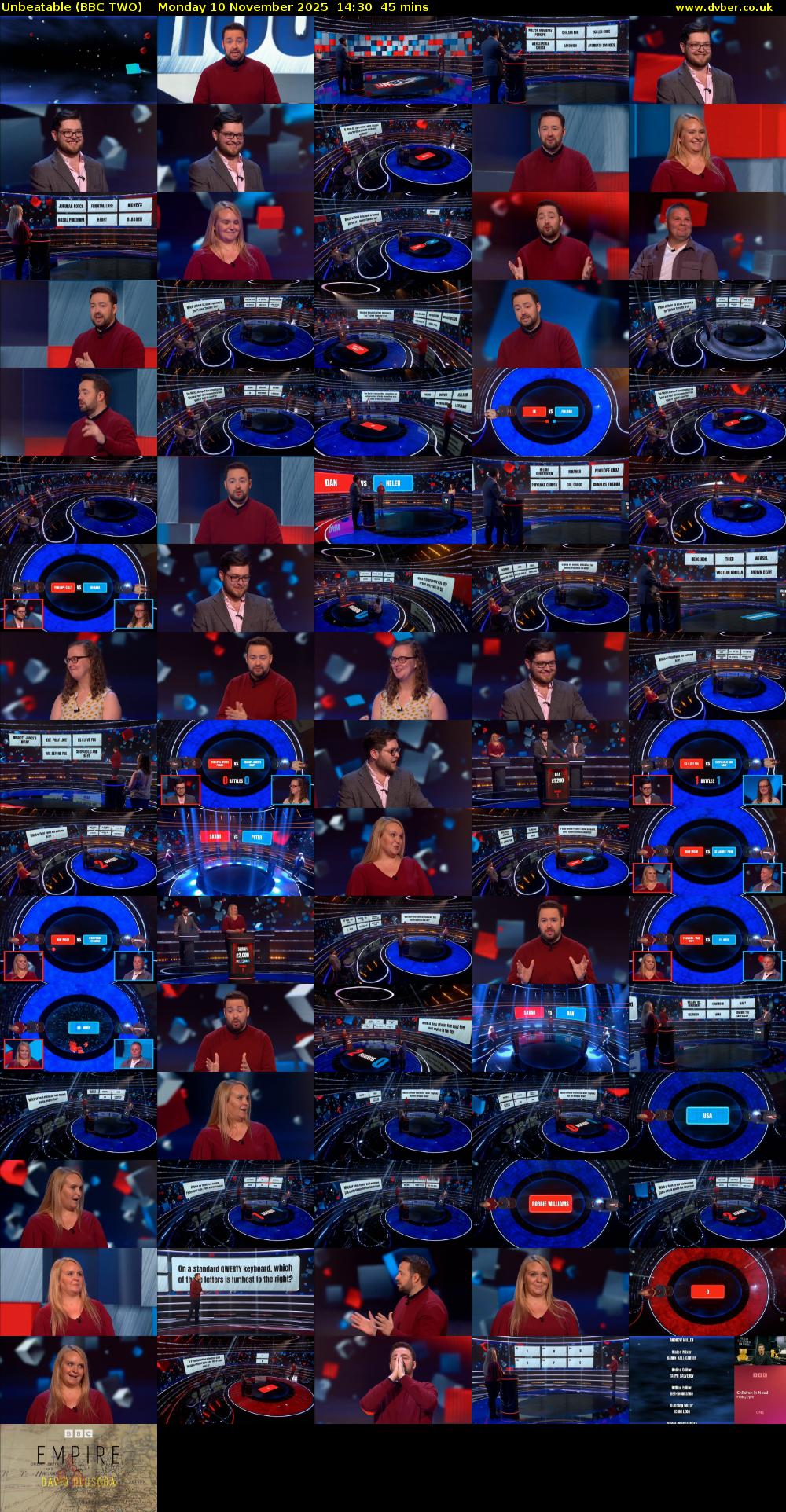 Unbeatable (BBC TWO) Monday 10 November 2025 14:30 - 15:15