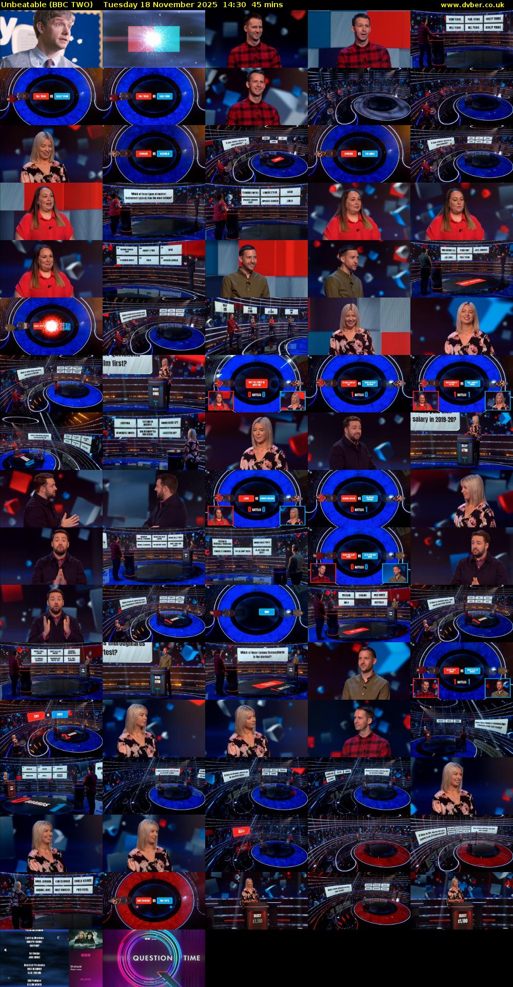 Unbeatable (BBC TWO) Tuesday 18 November 2025 14:30 - 15:15