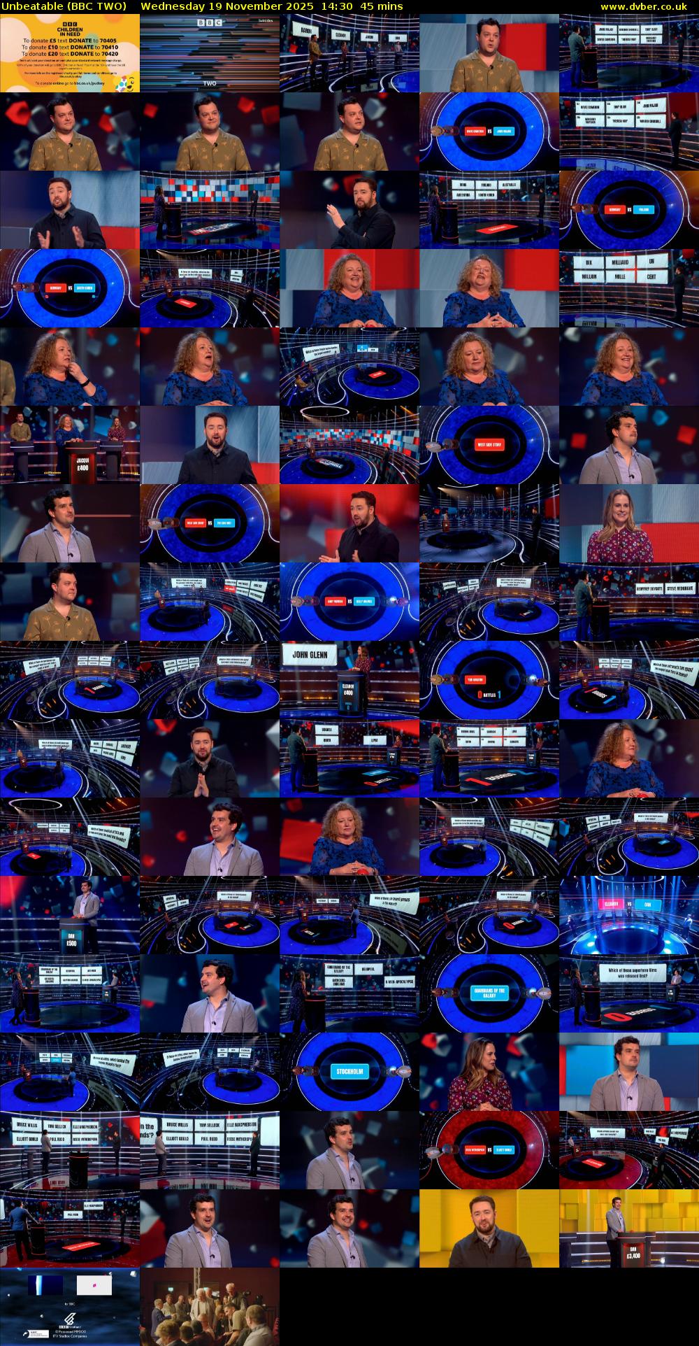 Unbeatable (BBC TWO) Wednesday 19 November 2025 14:30 - 15:15