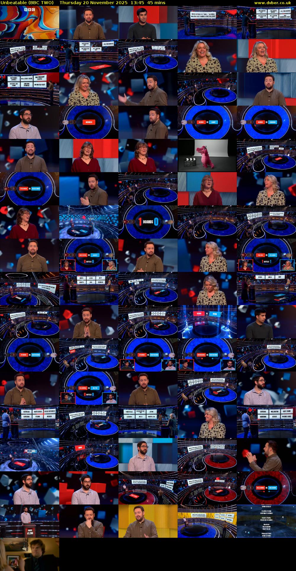 Unbeatable (BBC TWO) Thursday 20 November 2025 13:45 - 14:30