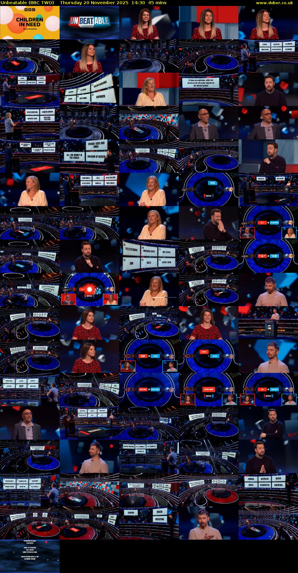 Unbeatable (BBC TWO) Thursday 20 November 2025 14:30 - 15:15