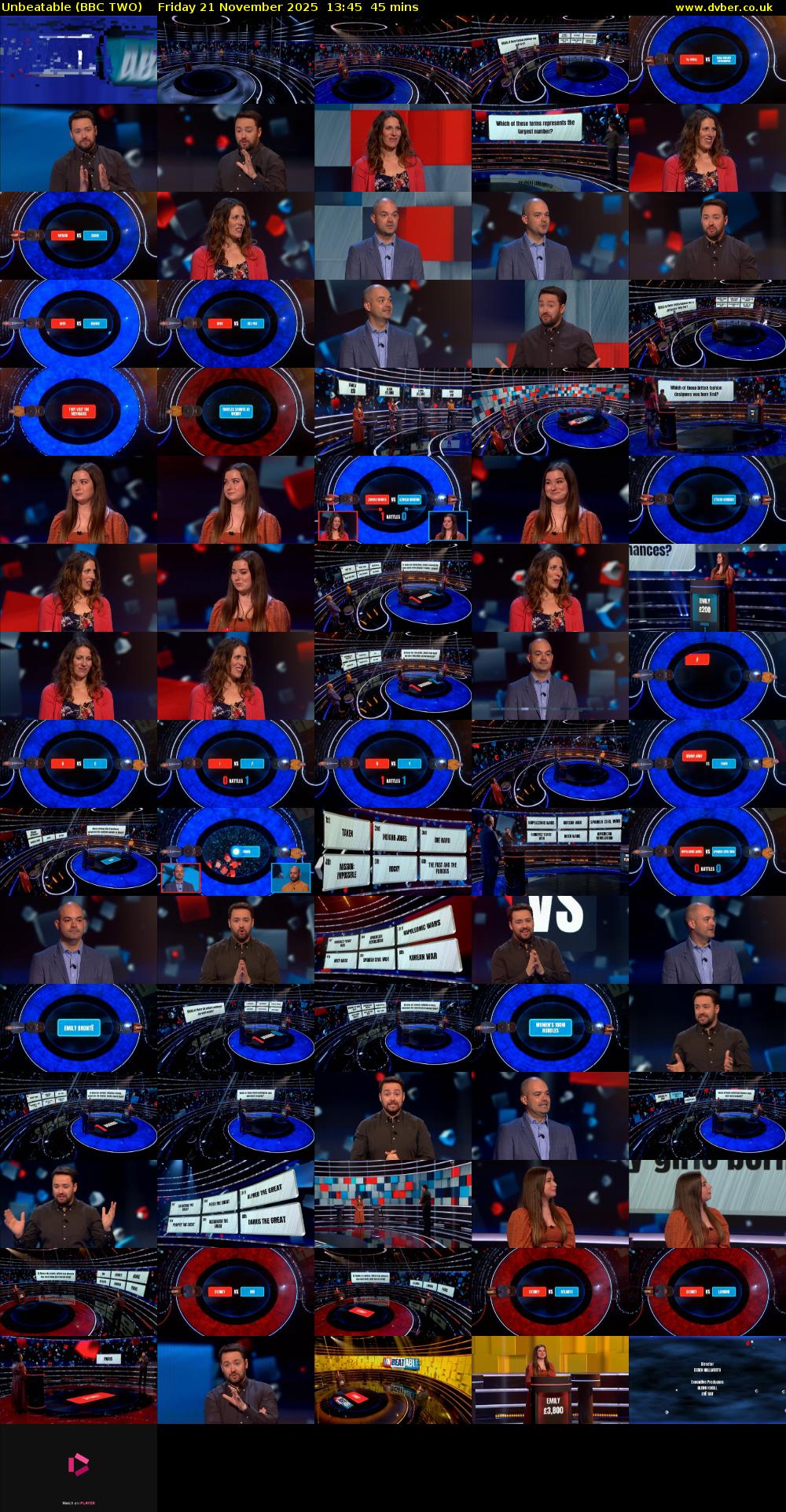 Unbeatable (BBC TWO) Friday 21 November 2025 13:45 - 14:30