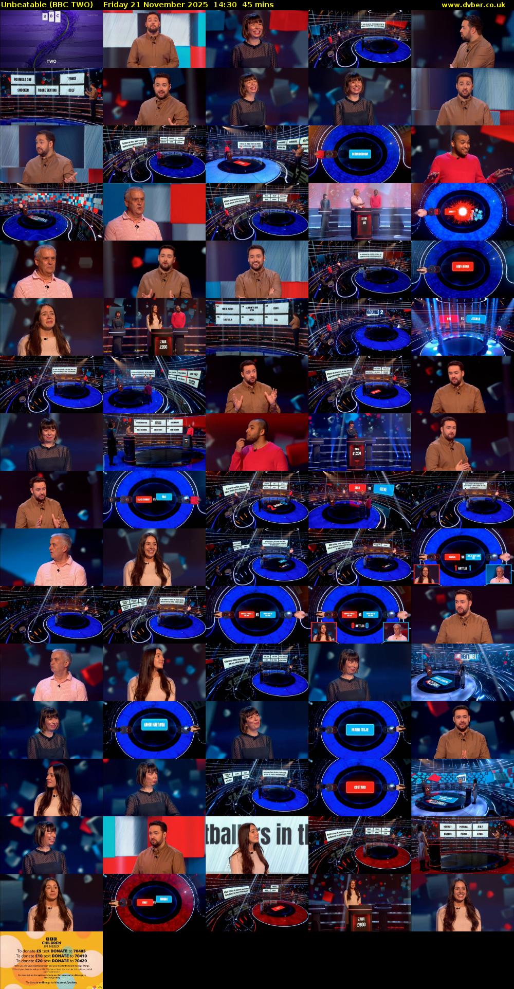 Unbeatable (BBC TWO) Friday 21 November 2025 14:30 - 15:15