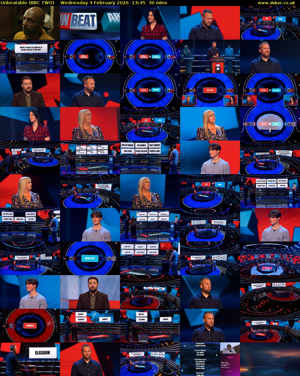 Unbeatable (BBC TWO) Wednesday 4 February 2026 13:45 - 14:15