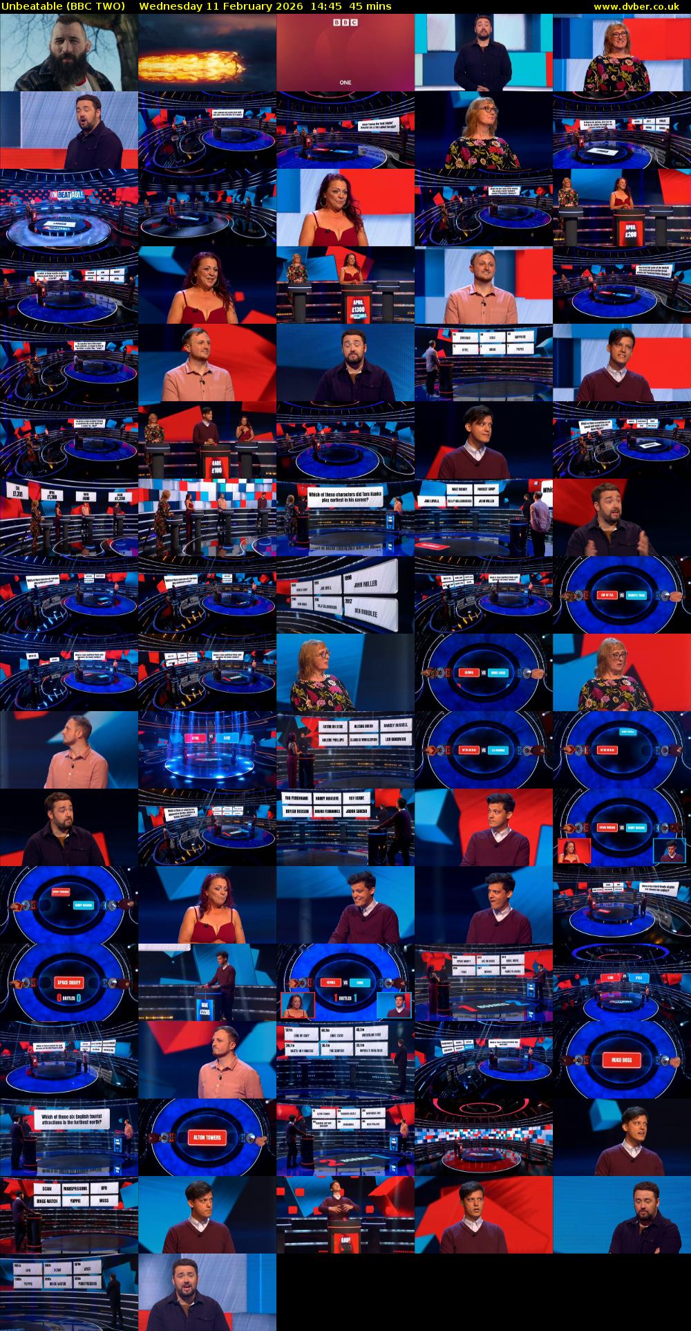 Unbeatable (BBC TWO) Wednesday 11 February 2026 14:45 - 15:30