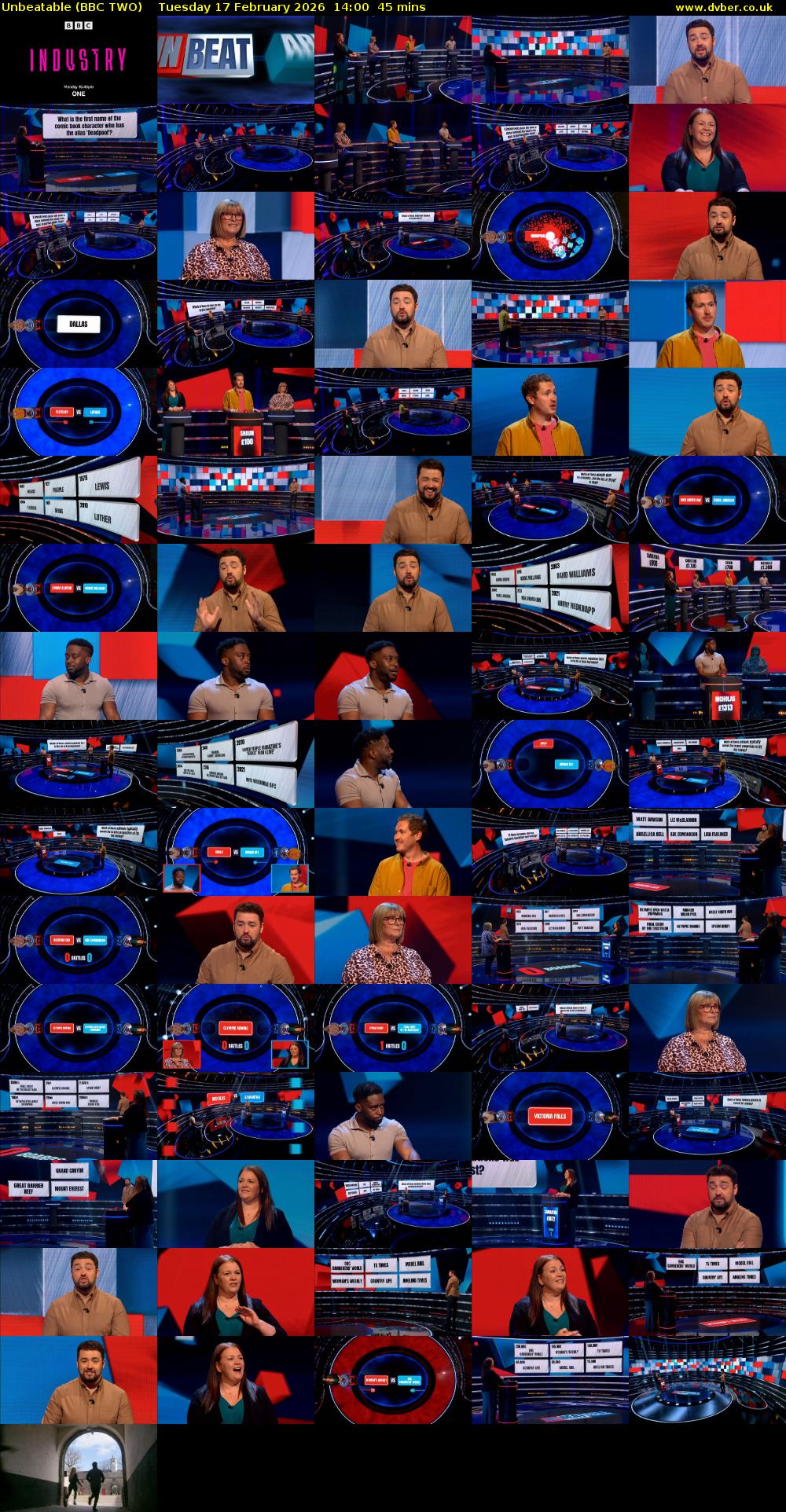 Unbeatable (BBC TWO) Tuesday 17 February 2026 14:00 - 14:45