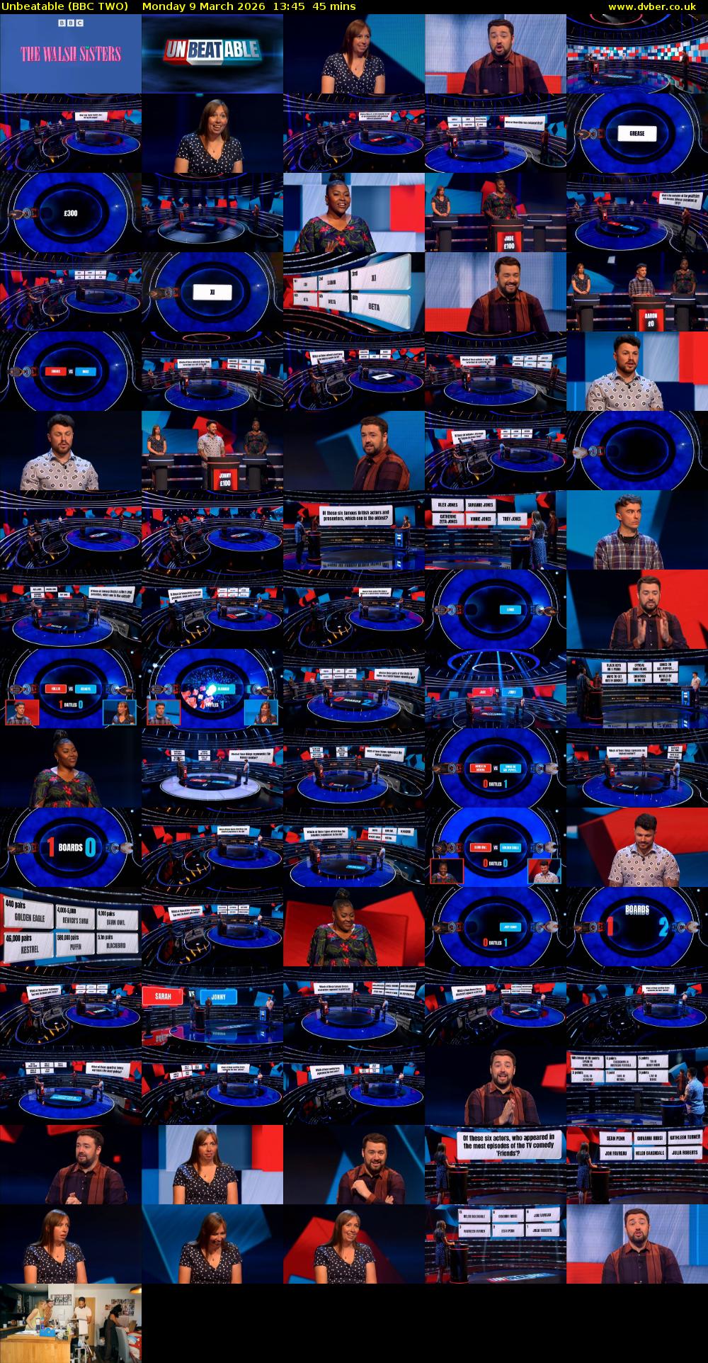 Unbeatable (BBC TWO) Monday 9 March 2026 13:45 - 14:30