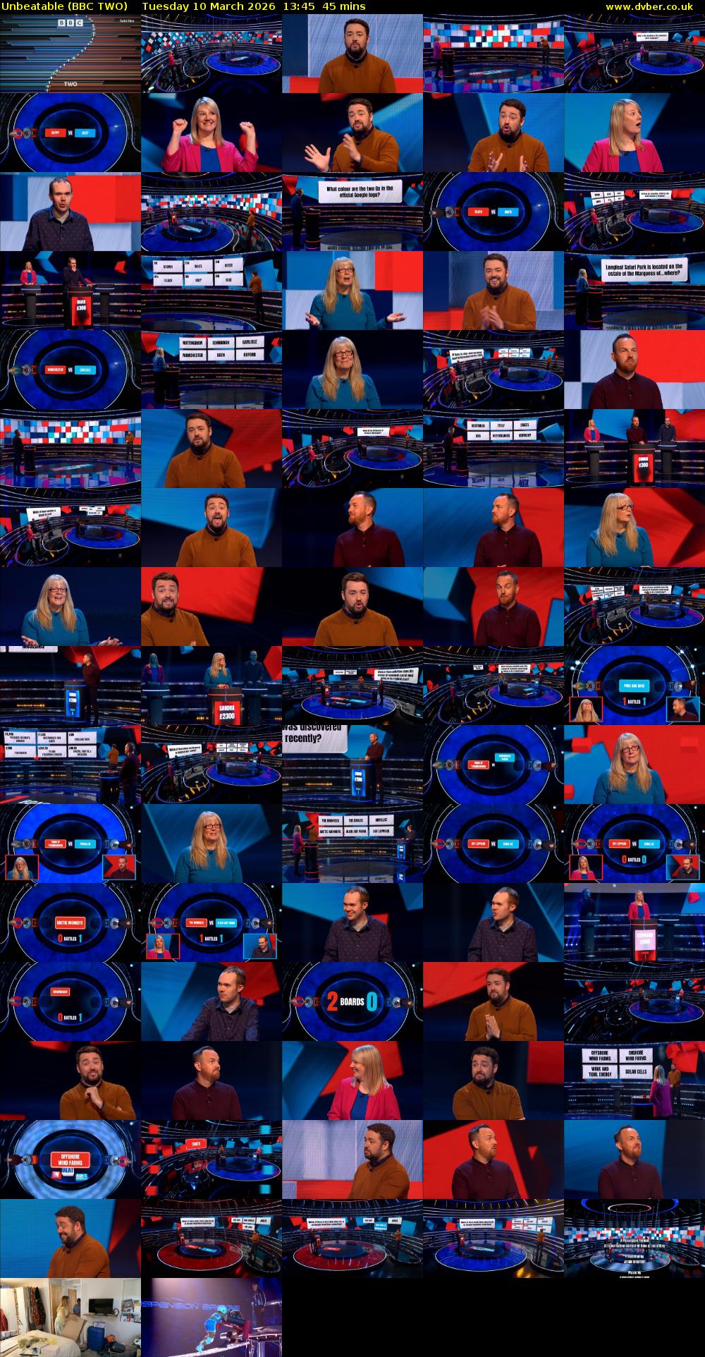 Unbeatable (BBC TWO) Tuesday 10 March 2026 13:45 - 14:30