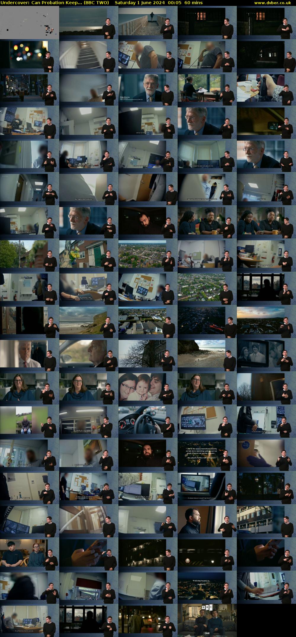 Undercover: Can Probation Keep... (BBC TWO) Saturday 1 June 2024 00:05 - 01:05