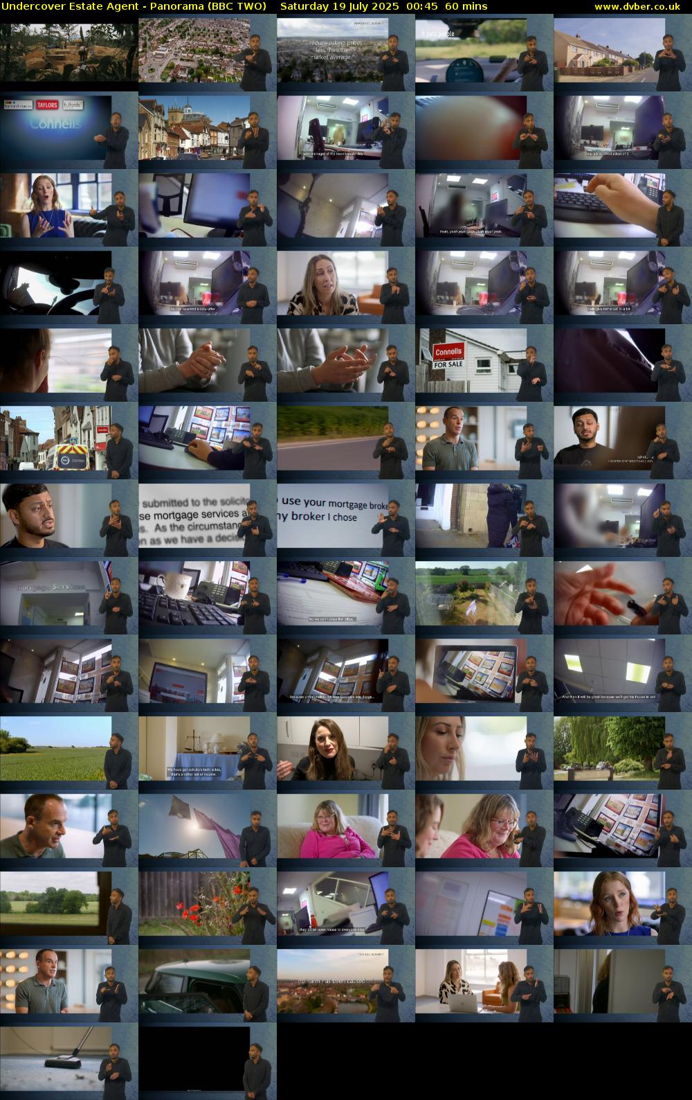 Undercover Estate Agent - Panorama (BBC TWO) Saturday 19 July 2025 00:45 - 01:45