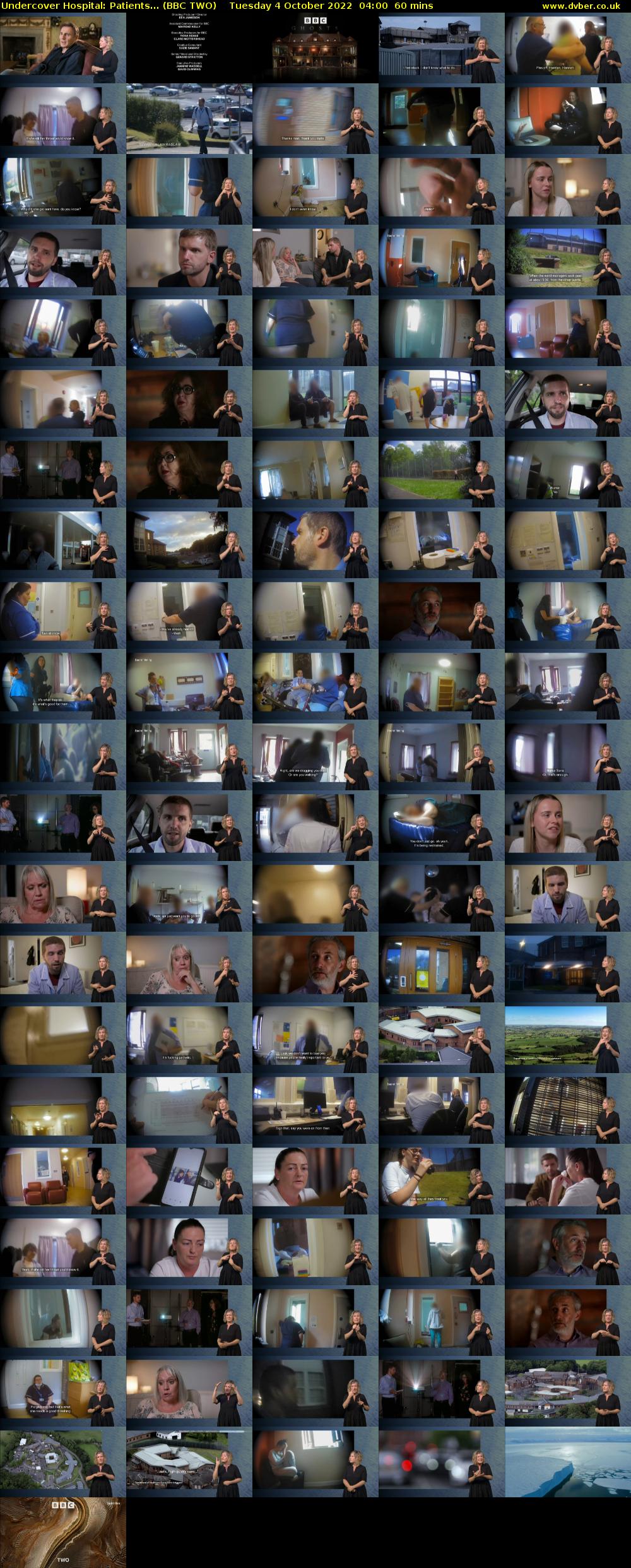 Undercover Hospital: Patients... (BBC TWO) Tuesday 4 October 2022 04:00 - 05:00