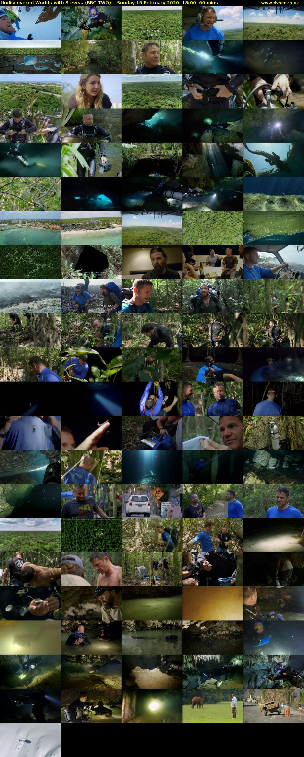 Undiscovered Worlds with Steve... (BBC TWO) Sunday 16 February 2020 18:00 - 19:00