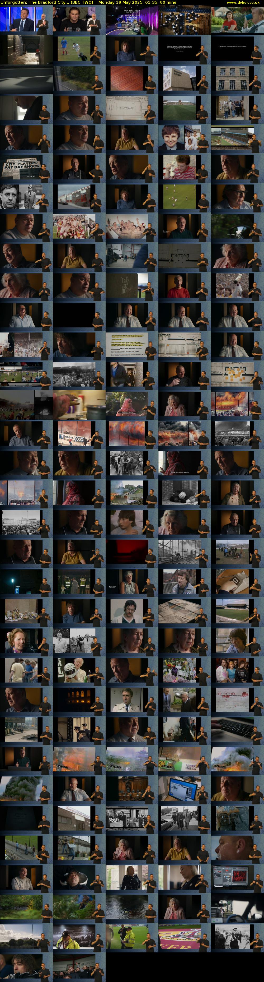 Unforgotten: The Bradford City... (BBC TWO) Monday 19 May 2025 01:35 - 03:05