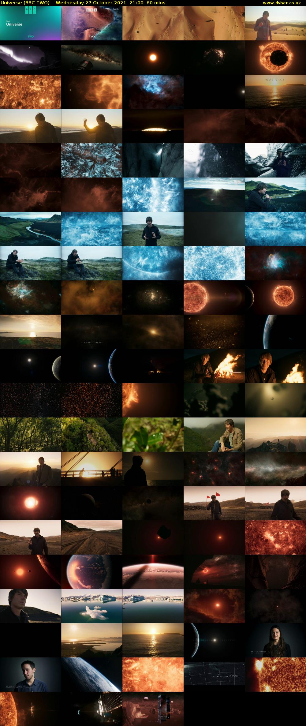 Universe (BBC TWO) Wednesday 27 October 2021 21:00 - 22:00