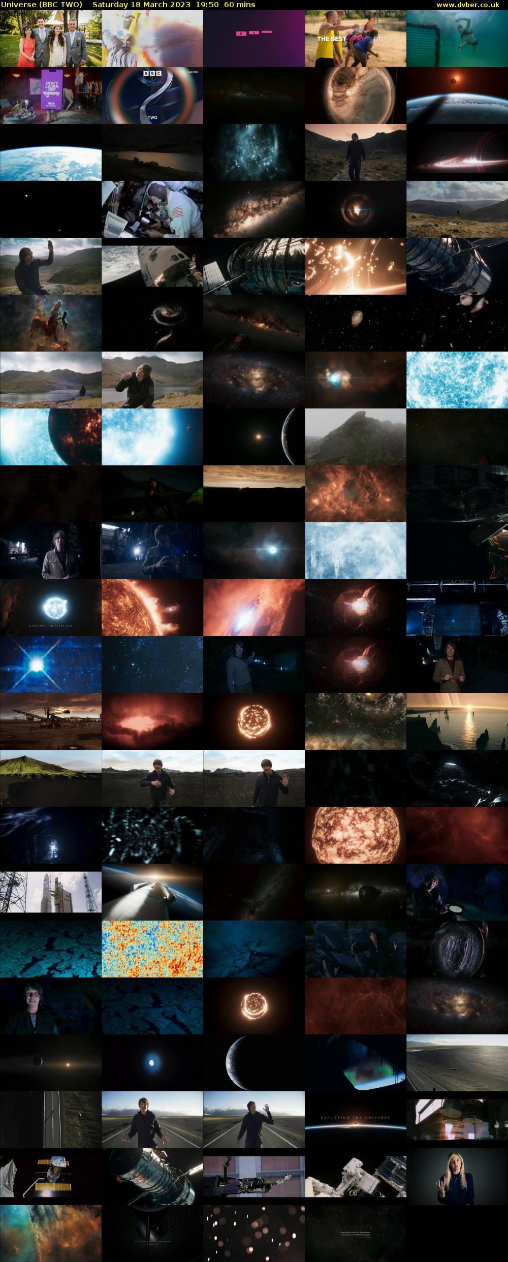 Universe (BBC TWO) Saturday 18 March 2023 19:50 - 20:50