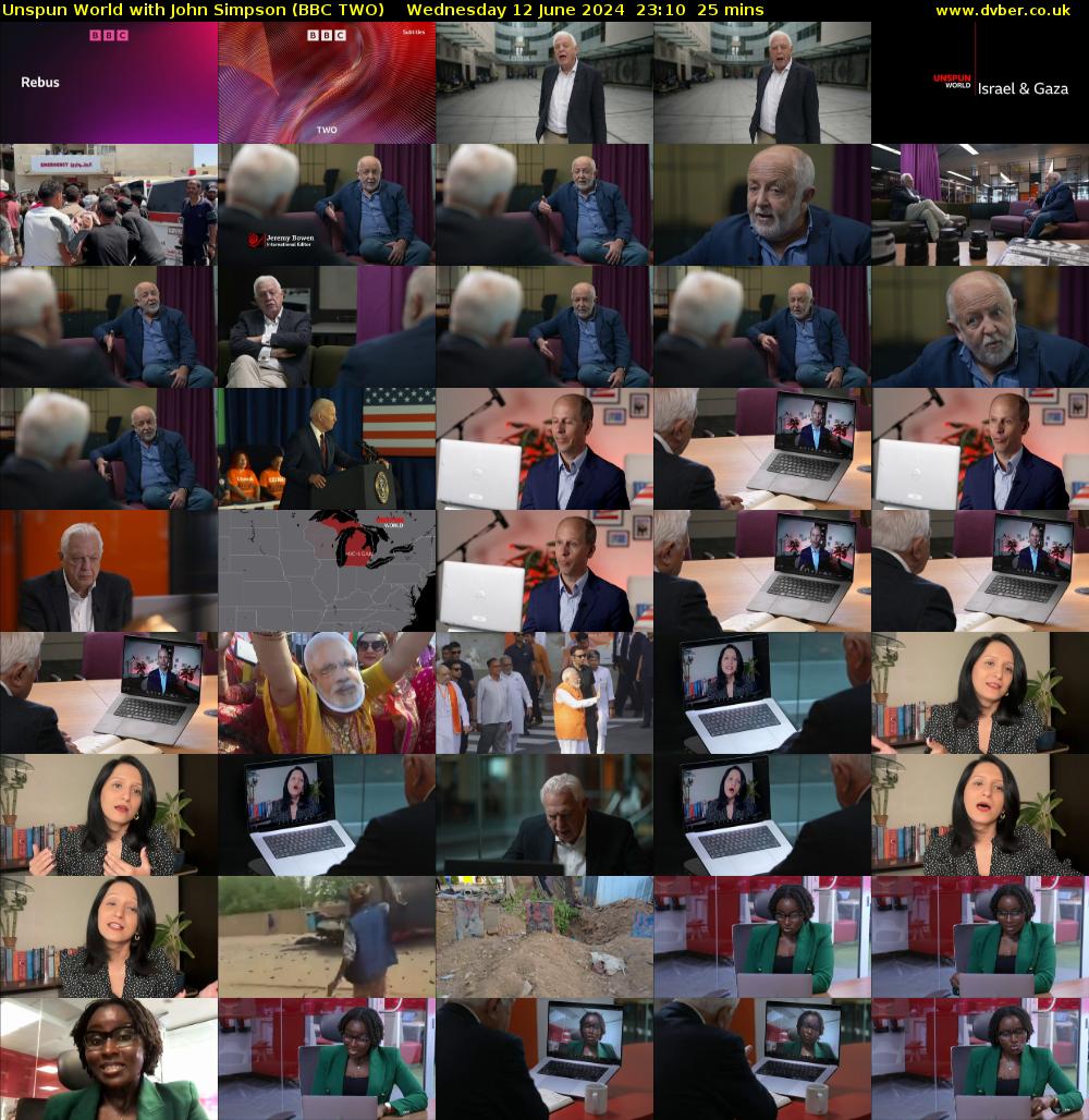 Unspun World with John Simpson (BBC TWO) Wednesday 12 June 2024 23:10 - 23:35