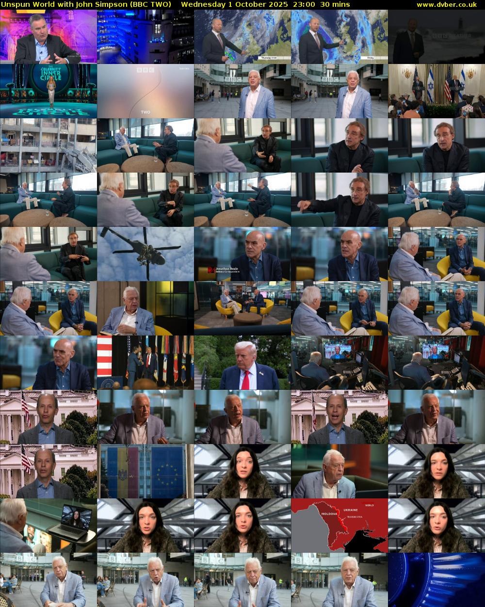 Unspun World with John Simpson (BBC TWO) Wednesday 1 October 2025 23:00 - 23:30