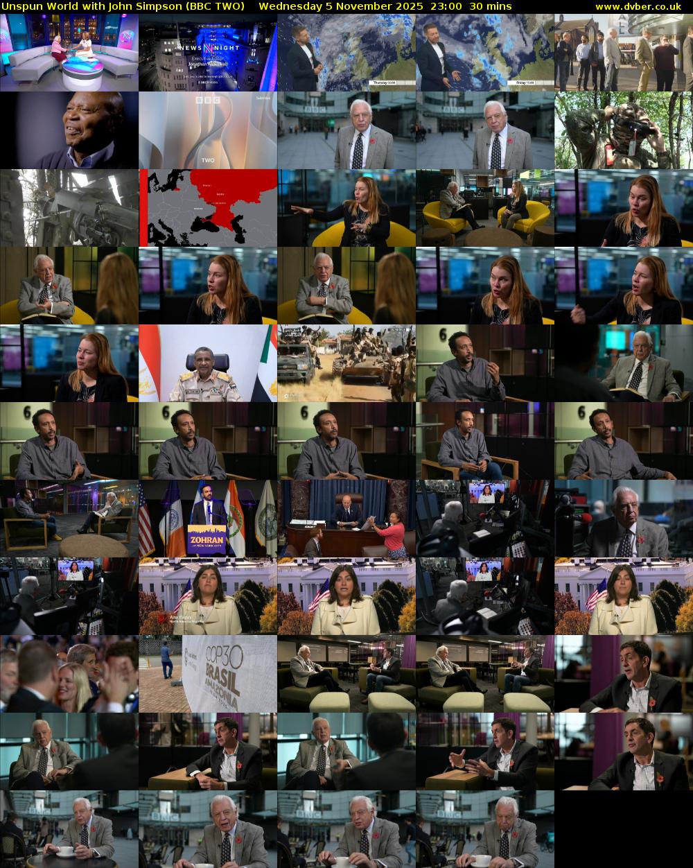 Unspun World with John Simpson (BBC TWO) Wednesday 5 November 2025 23:00 - 23:30